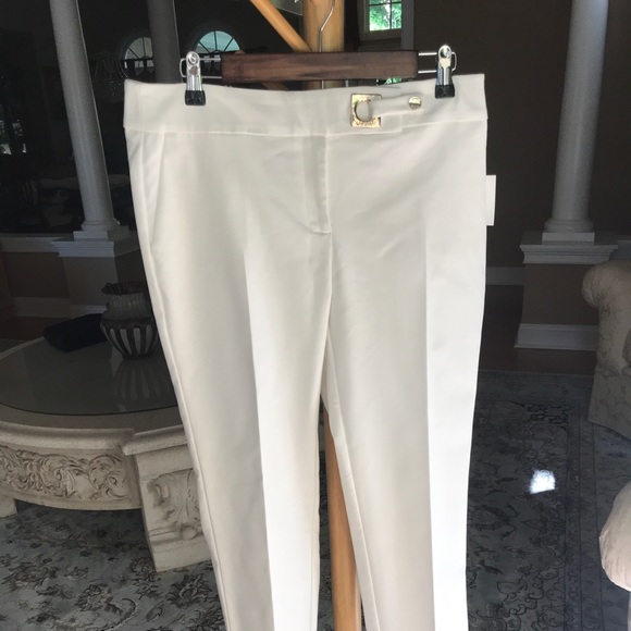 Anne Klein Cream Slacks Size 6 - Picture 1 of 4